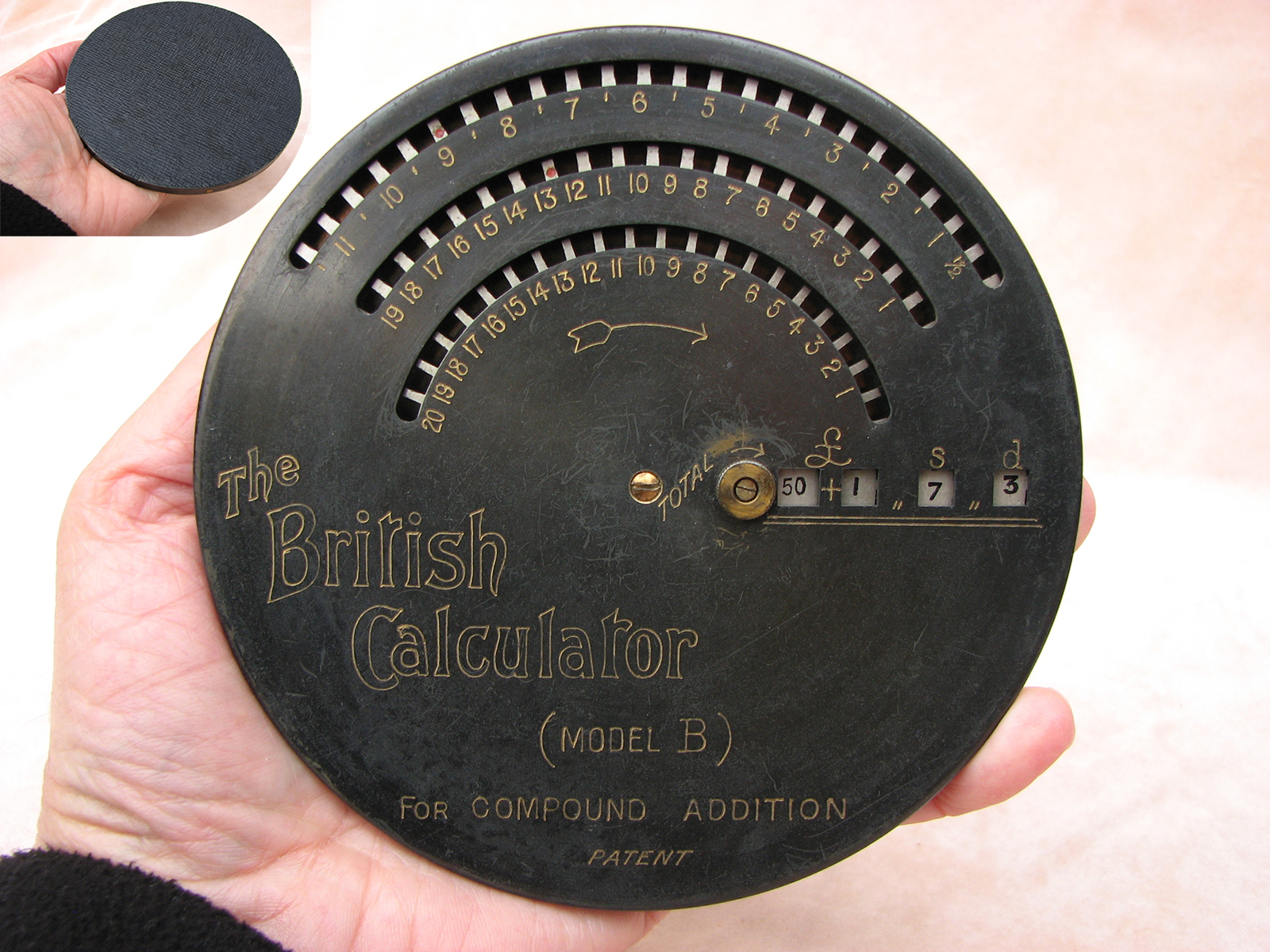 Early BriCal Money Calculator by T J Marshall circa 1907